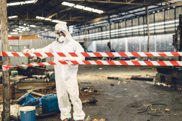Professional Biohazard technician working in Farmington, CA